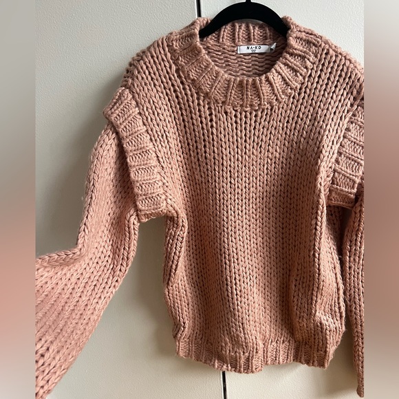 Wool Blend Shoulder Detail Knitted Sweater - Picture 4 of 7